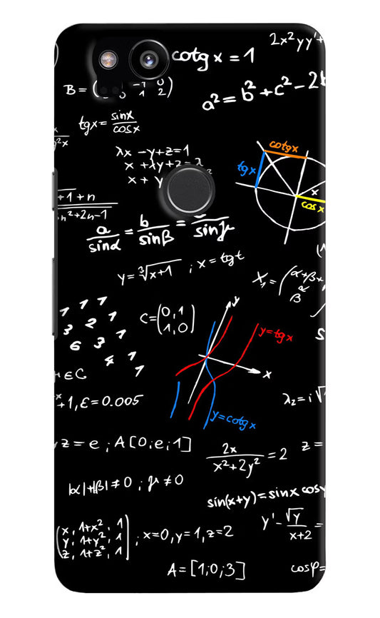 Mathematics Formula Google Pixel 2 Hard Case Back Cover by Casekaro