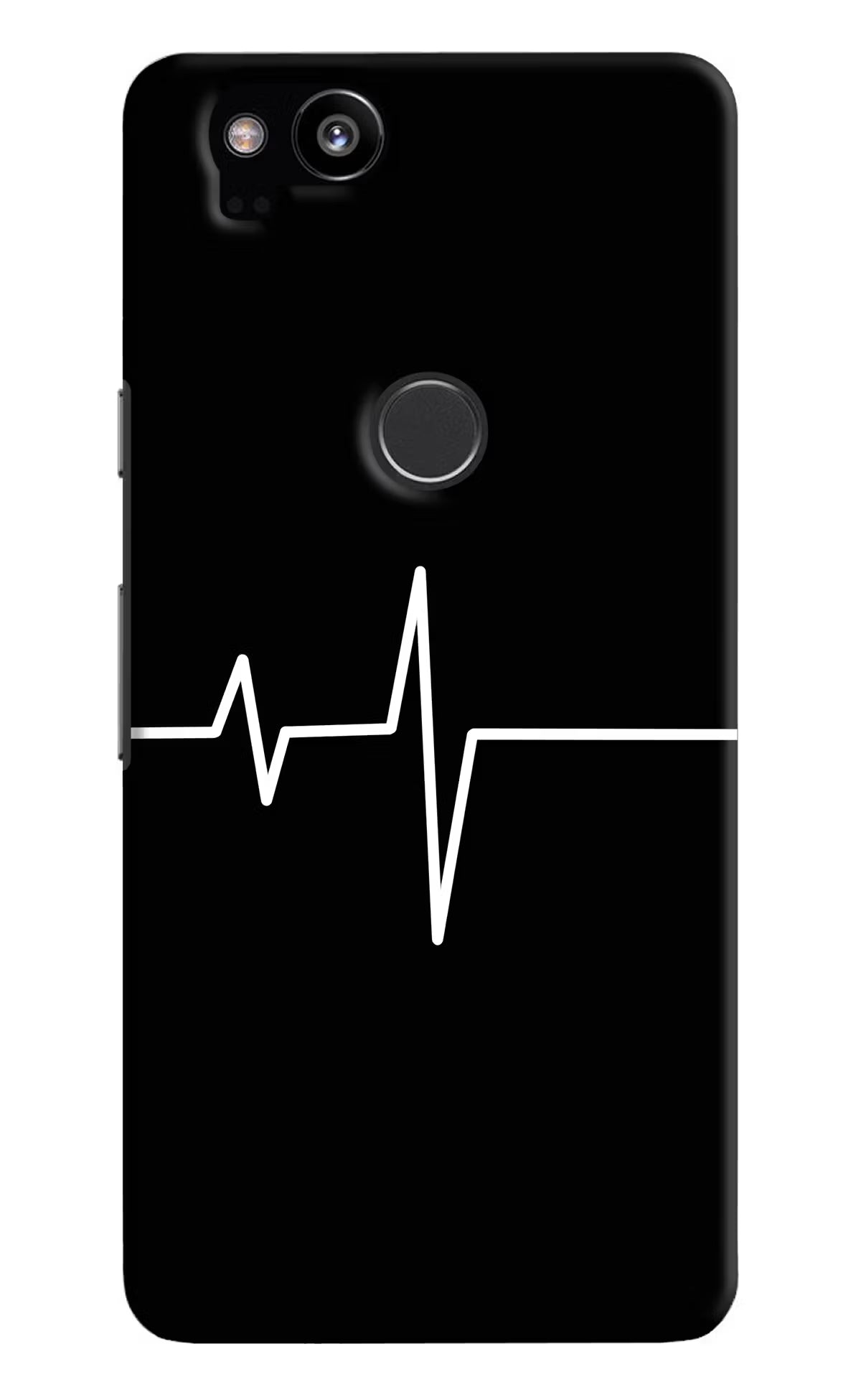 Heart Beats Google Pixel 2 Hard Case Back Cover by Casekaro