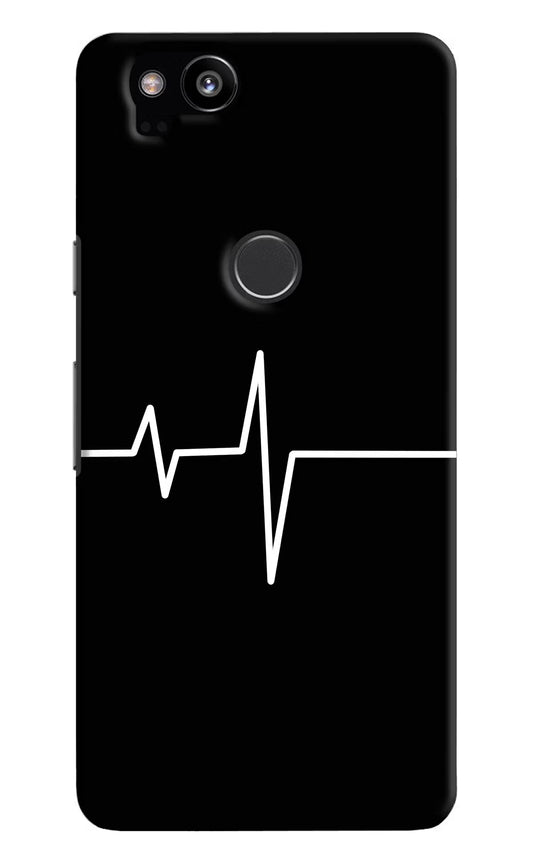 Heart Beats Google Pixel 2 Hard Case Back Cover by Casekaro