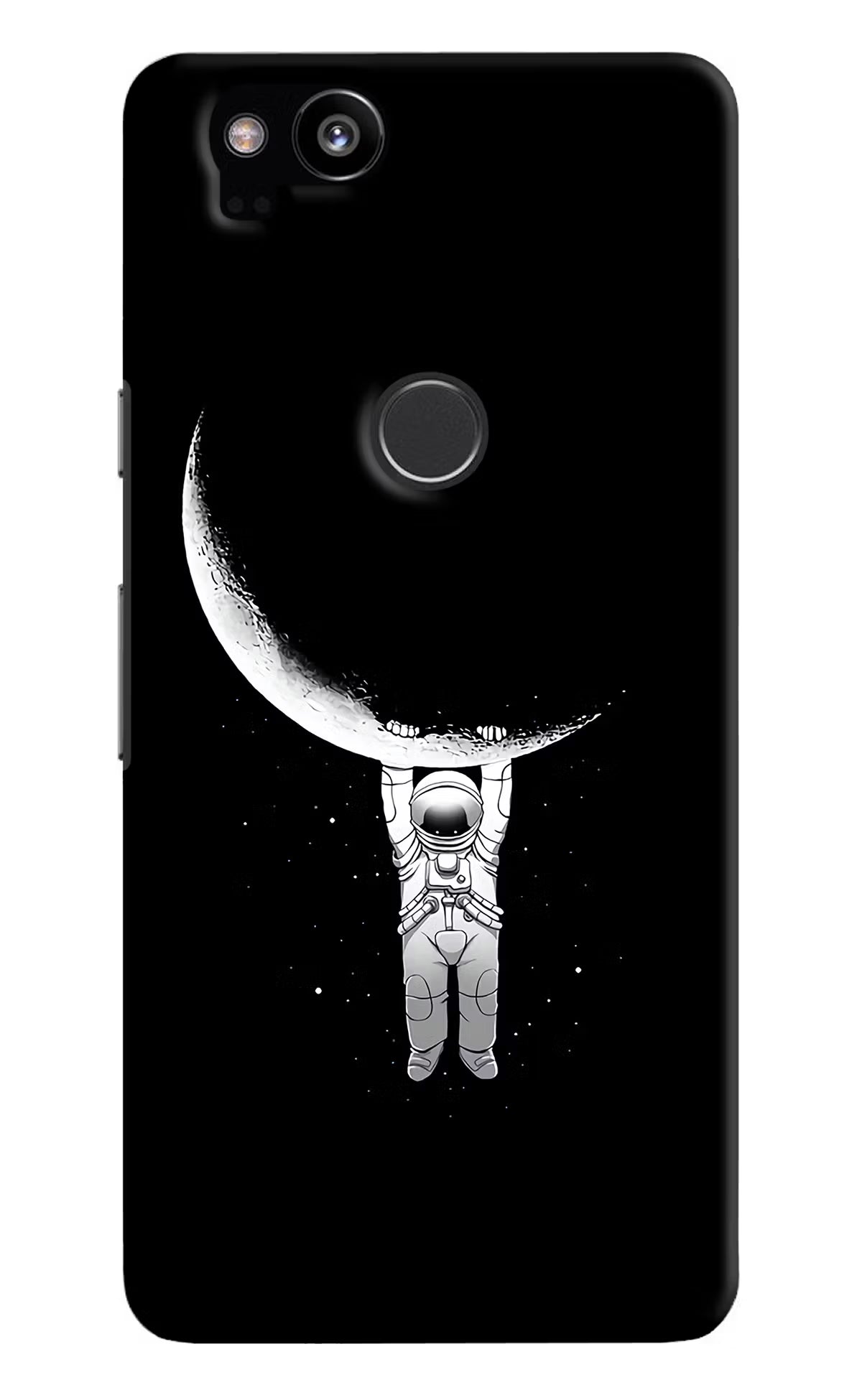 Moon Space Google Pixel 2 Hard Case Back Cover by Casekaro