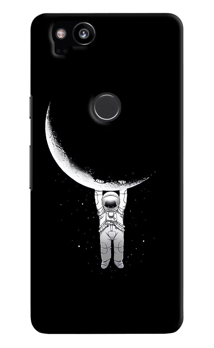 Moon Space Google Pixel 2 Back Cover, Hard case