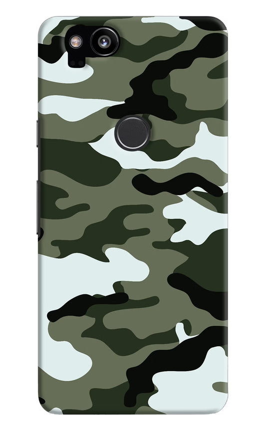 Camouflage Google Pixel 2 Hard Case Back Cover by Casekaro