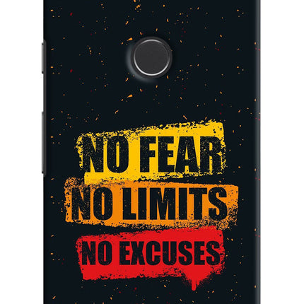 No Fear No Limits No Excuse Google Pixel 2 Hard Case Back Cover by Casekaro