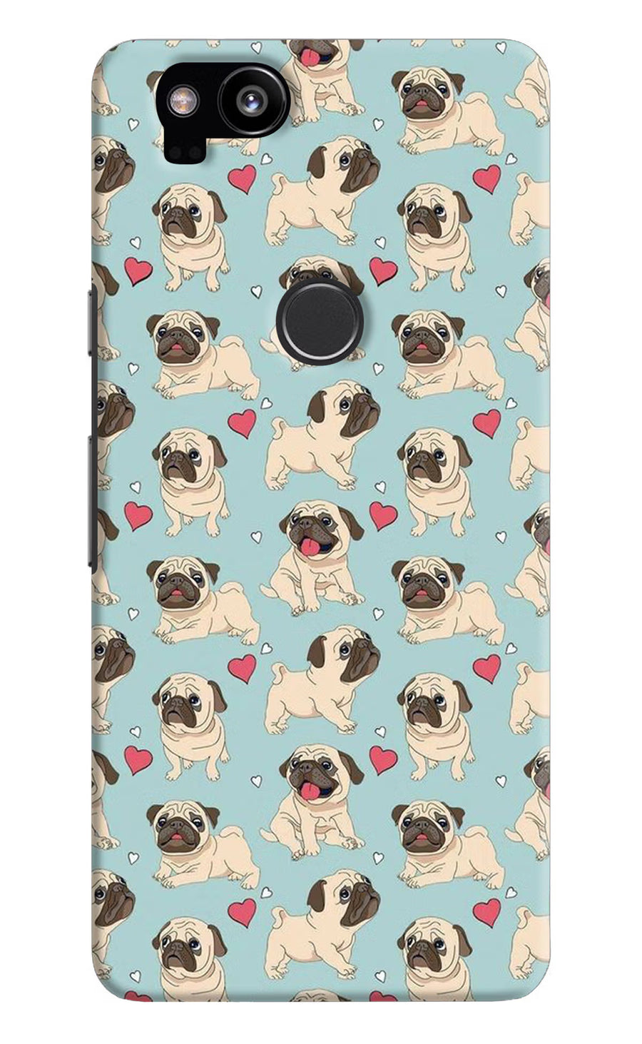 Pug Dog Google Pixel 2 Back Cover, Hard case