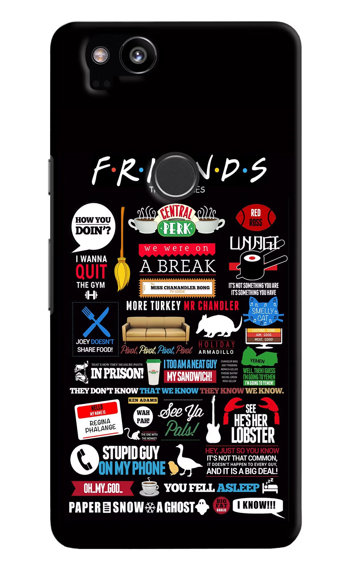 FRIENDS Google Pixel 2 Hard Case Back Cover by Casekaro