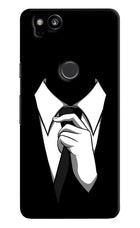 Black Tie Google Pixel 2 Hard Case Back Cover by Casekaro
