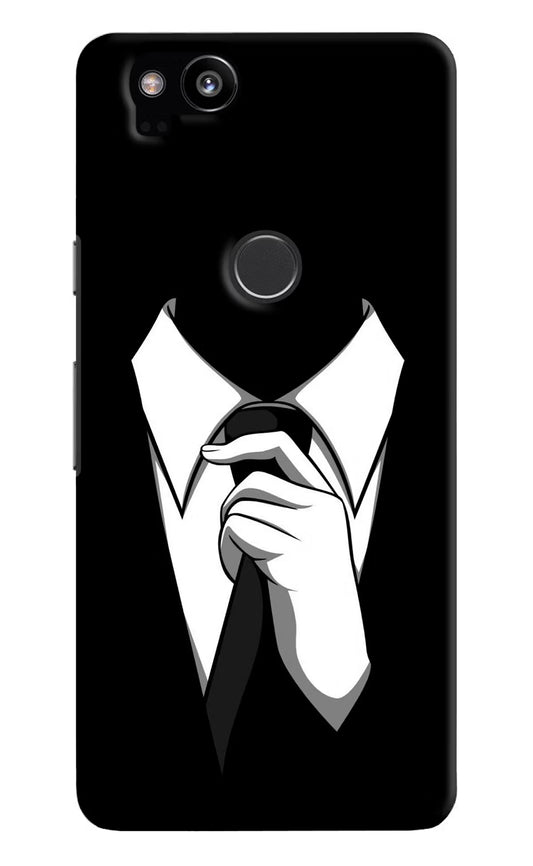 Black Tie Google Pixel 2 Hard Case Back Cover by Casekaro