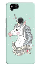 Unicorn Wallpaper Google Pixel 2 Hard Case Back Cover by Casekaro