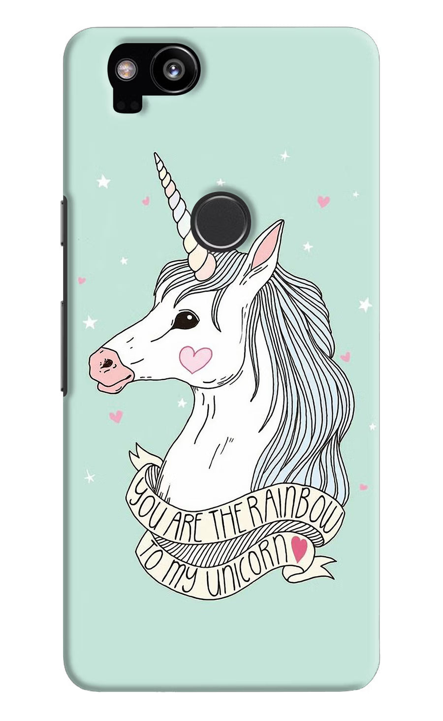 Unicorn Wallpaper Google Pixel 2 Back Cover, Hard case