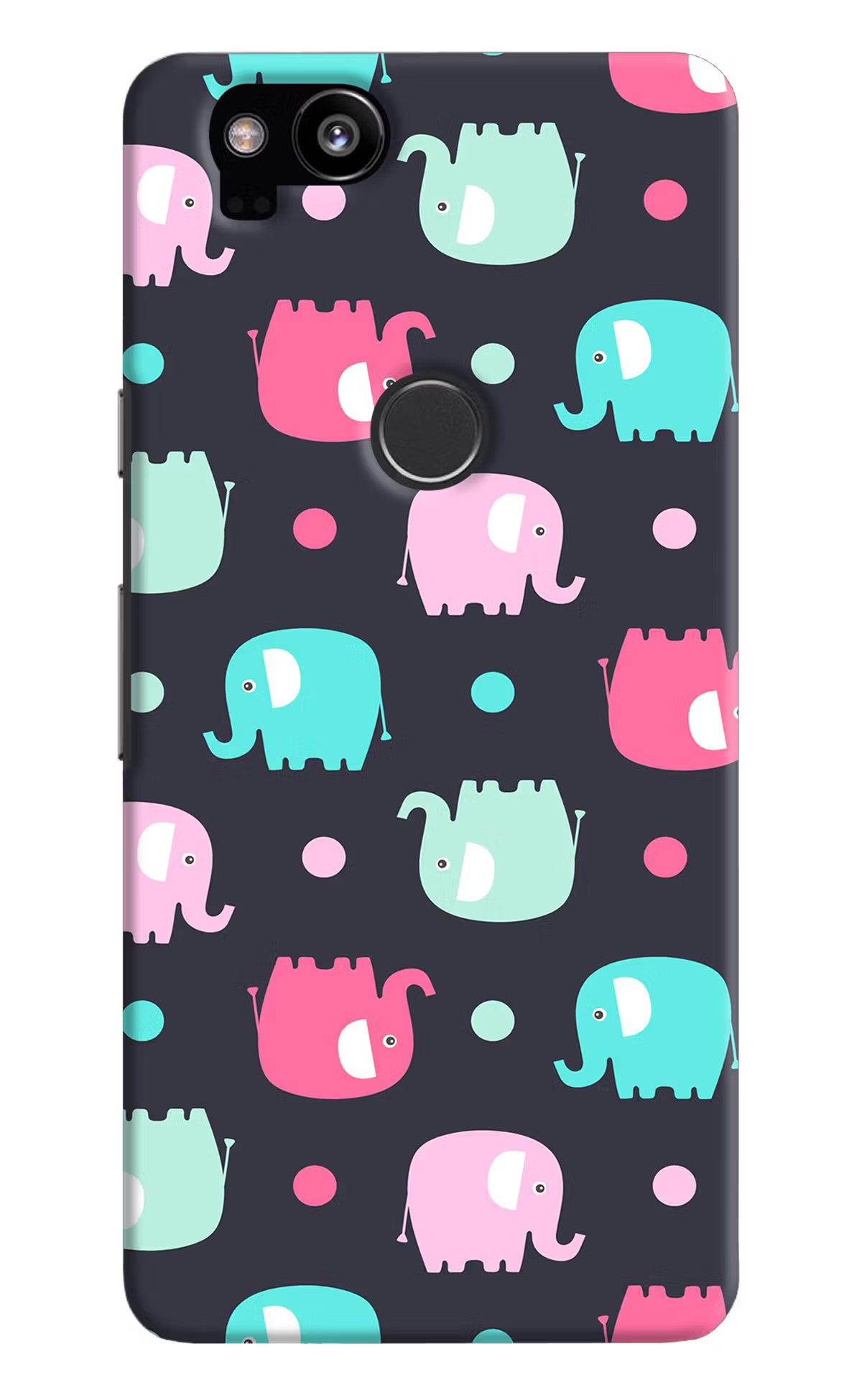 Elephants Google Pixel 2 Hard Case Back Cover by Casekaro
