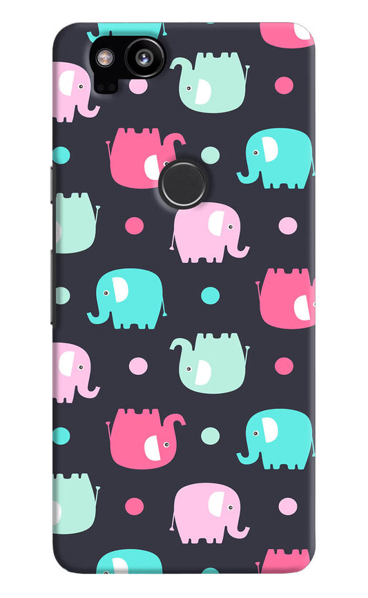 Elephants Google Pixel 2 Hard Case Back Cover by Casekaro