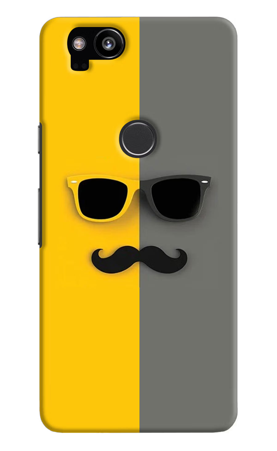 Sunglasses with Mustache Google Pixel 2 Back Cover, Hard case