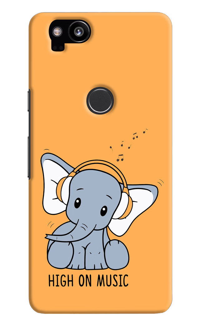 High On Music Google Pixel 2 Hard Case Back Cover by Casekaro