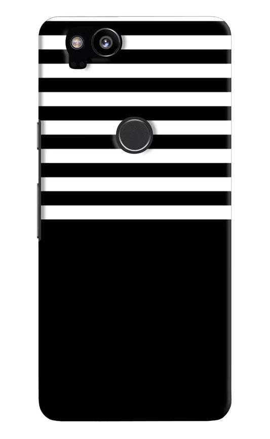 Black and White Print Google Pixel 2 Hard Case Back Cover by Casekaro