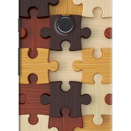 Wooden Puzzle Google Pixel 2 Hard Case Back Cover by Casekaro