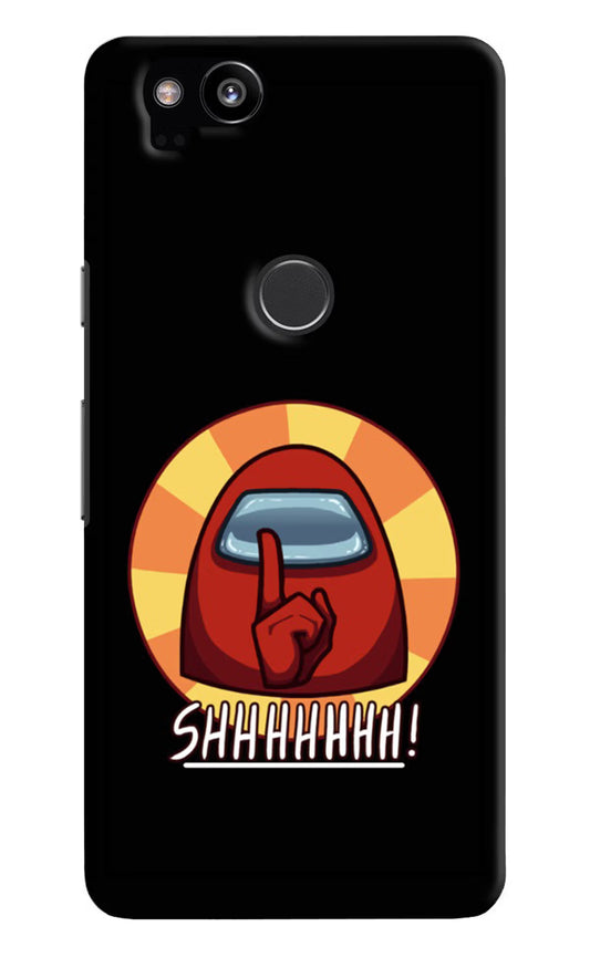 Among Us Shhh! Google Pixel 2 Hard Case Back Cover by Casekaro