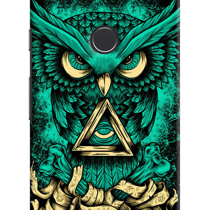 Green Owl Google Pixel 2 Hard Case Back Cover by Casekaro