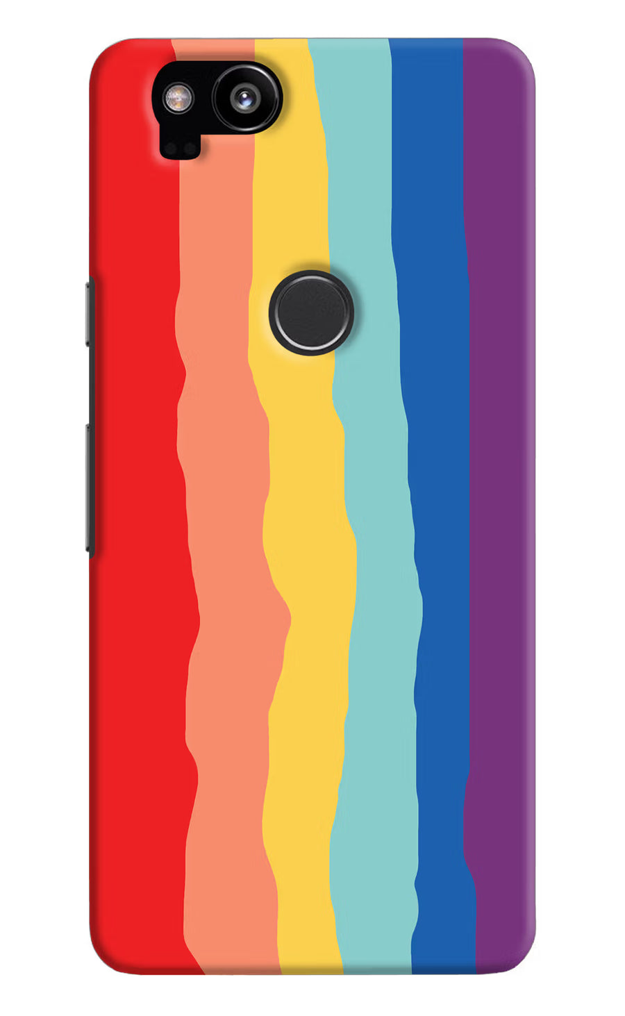Rainbow Google Pixel 2 Back Cover, Hard case