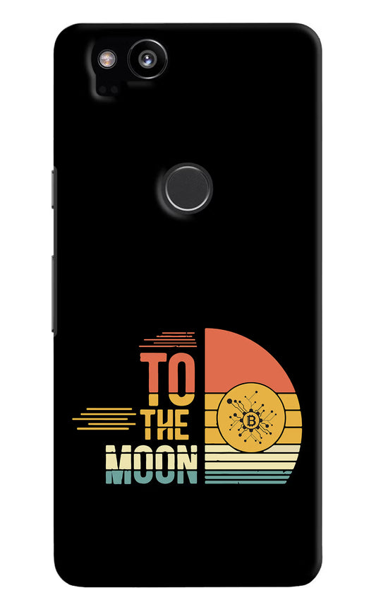 To the Moon Google Pixel 2 Hard Case Back Cover by Casekaro