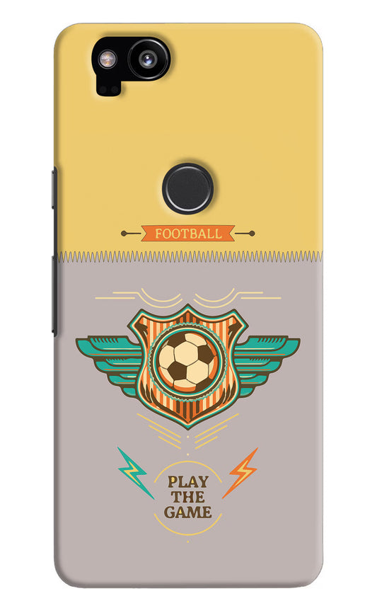 Football Google Pixel 2 Hard Case Back Cover by Casekaro