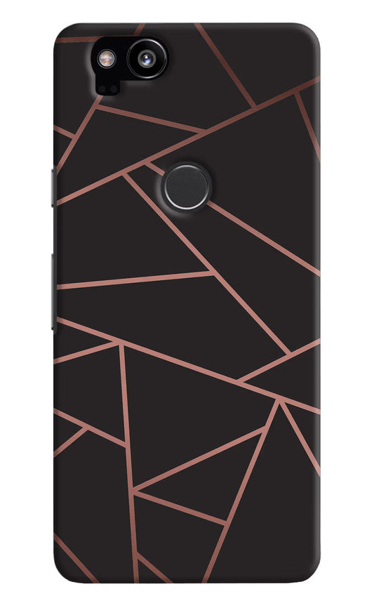 Geometric Pattern Google Pixel 2 Hard Case Back Cover by Casekaro