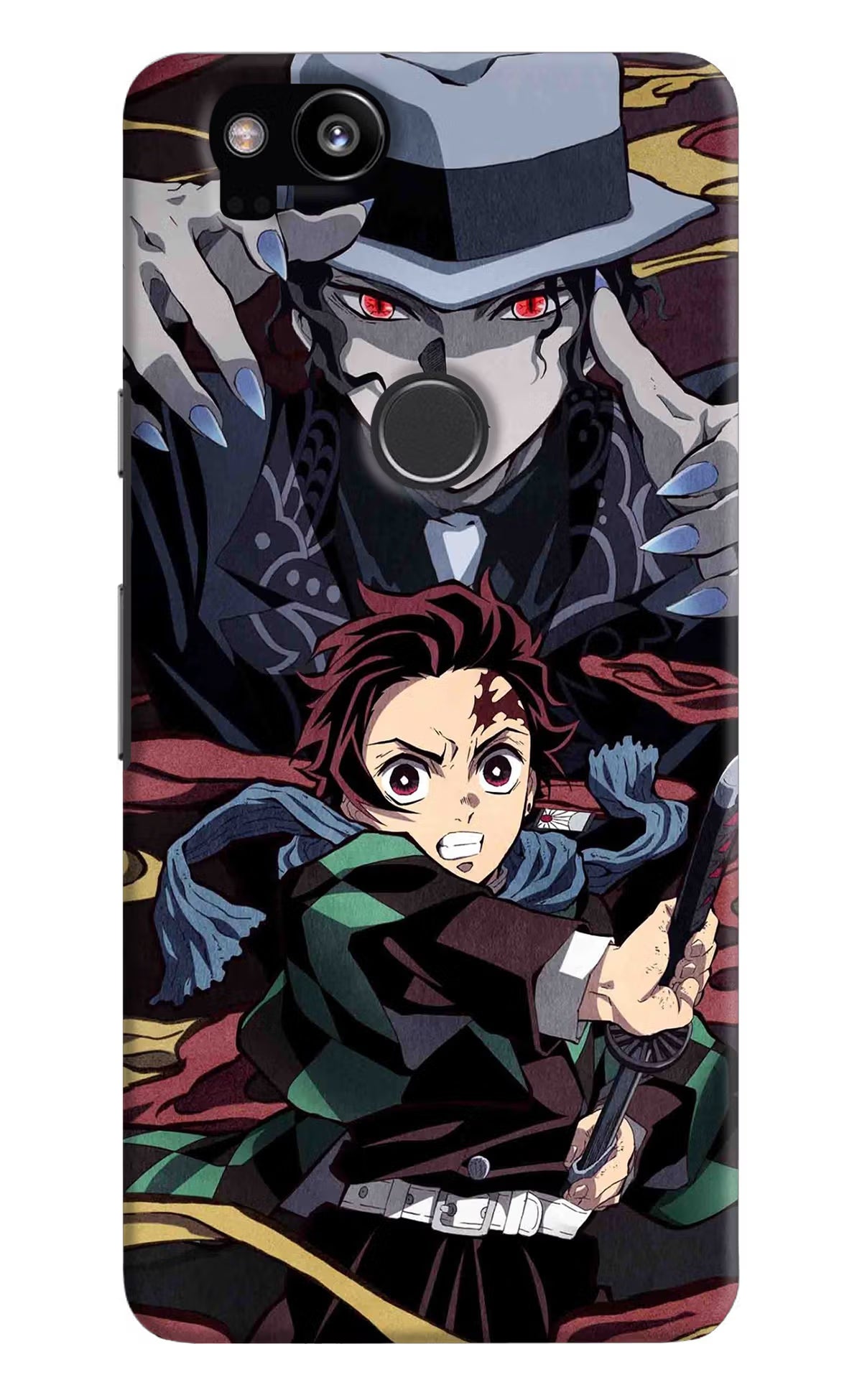 Demon Slayer Google Pixel 2 Hard Case Back Cover by Casekaro