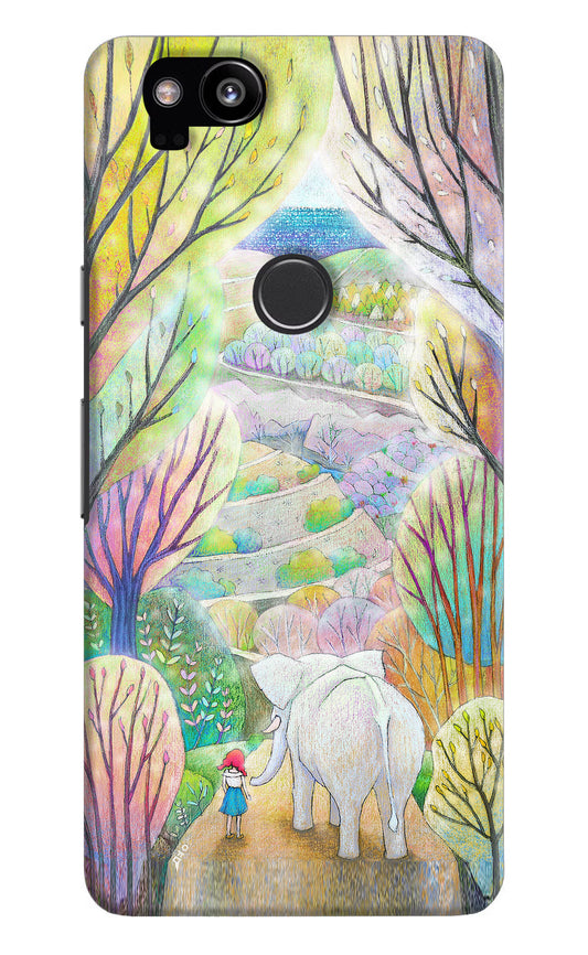 Nature Painting Google Pixel 2 Hard Case Back Cover by Casekaro