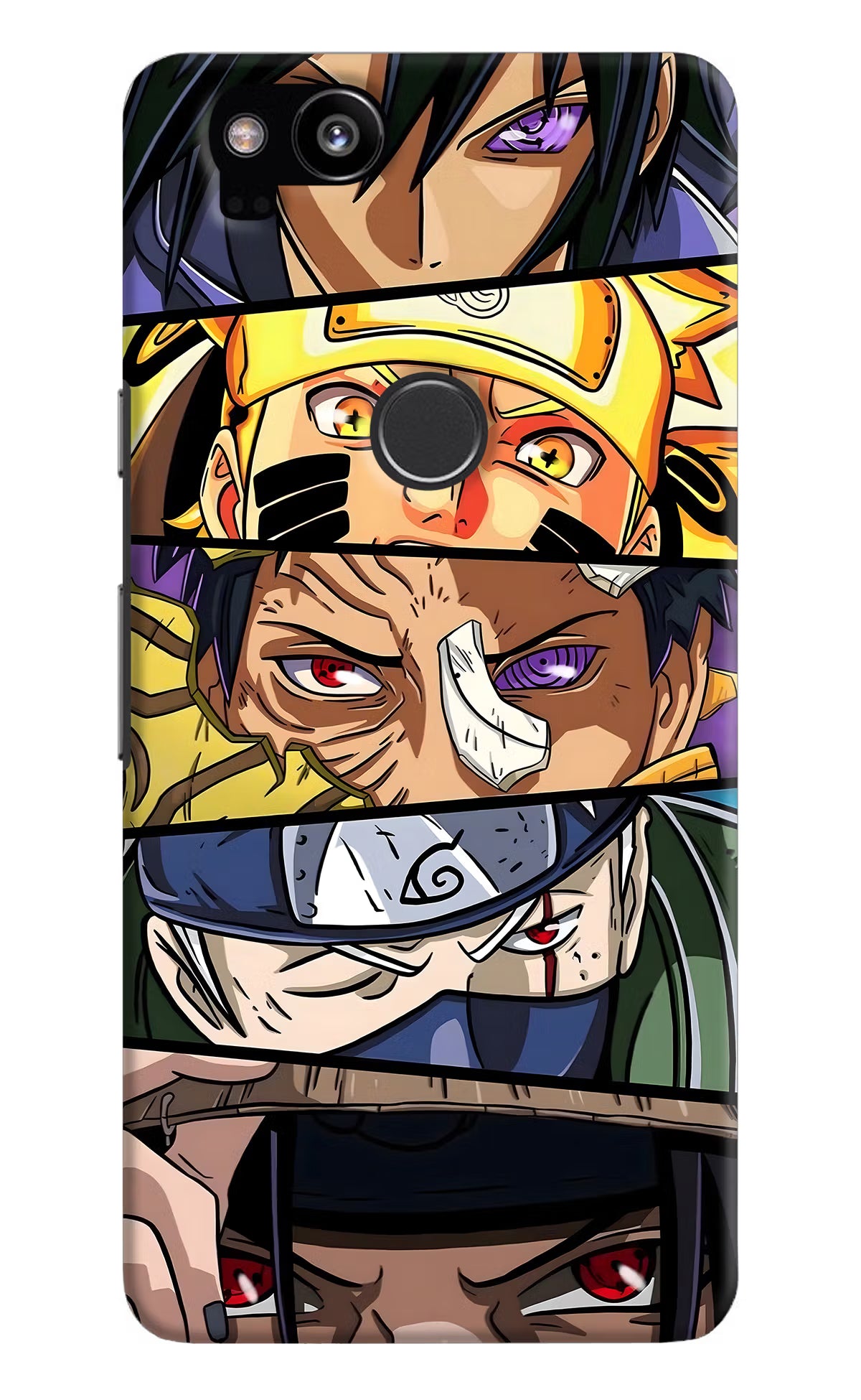 Naruto Character Google Pixel 2 Hard Case Back Cover by Casekaro