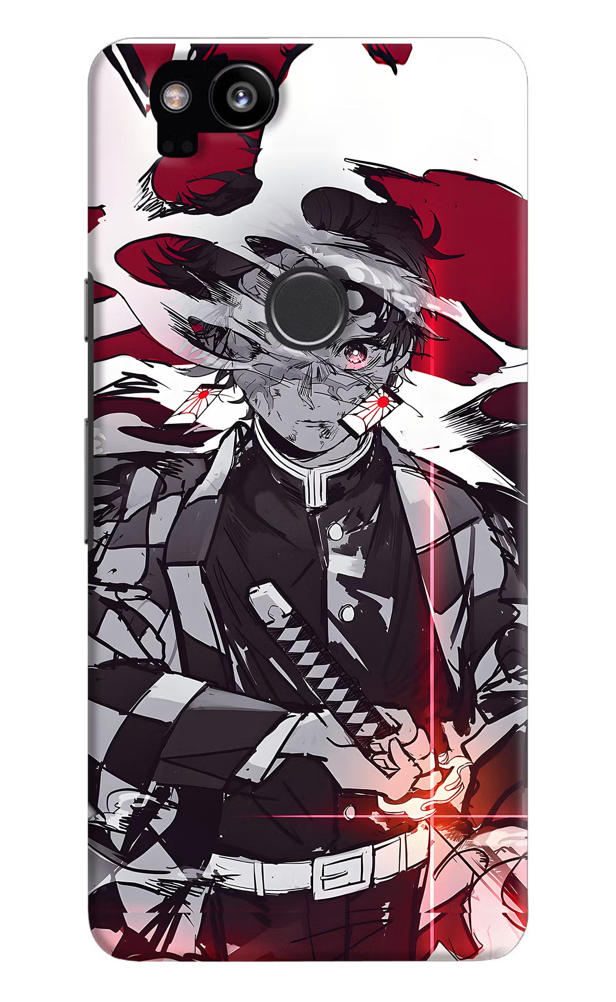 Demon Slayer Google Pixel 2 Hard Case Back Cover by Casekaro