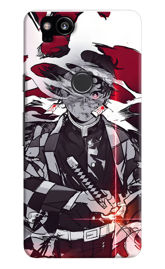 Demon Slayer Google Pixel 2 Hard Case Back Cover by Casekaro