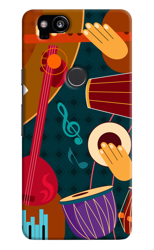 Music Instrument Google Pixel 2 Hard Case Back Cover by Casekaro