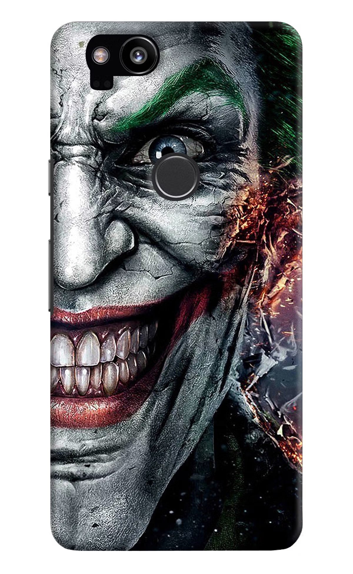 Joker Cam Google Pixel 2 Hard Case Back Cover by Casekaro