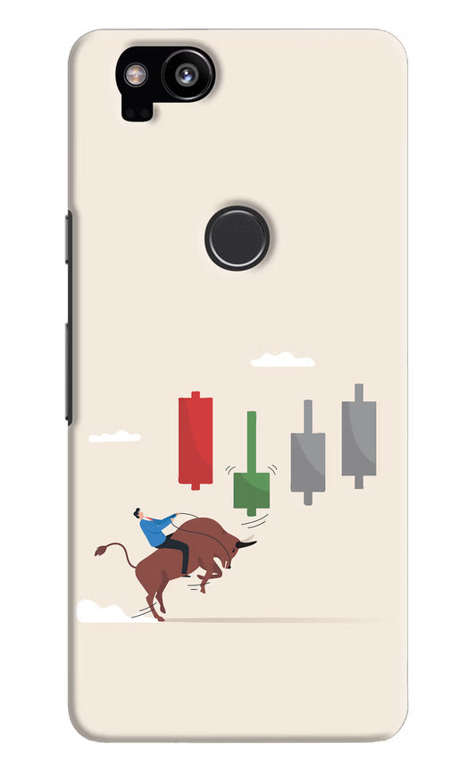 Bull Trading Momentum Google Pixel 2 Hard Case Back Cover by Casekaro