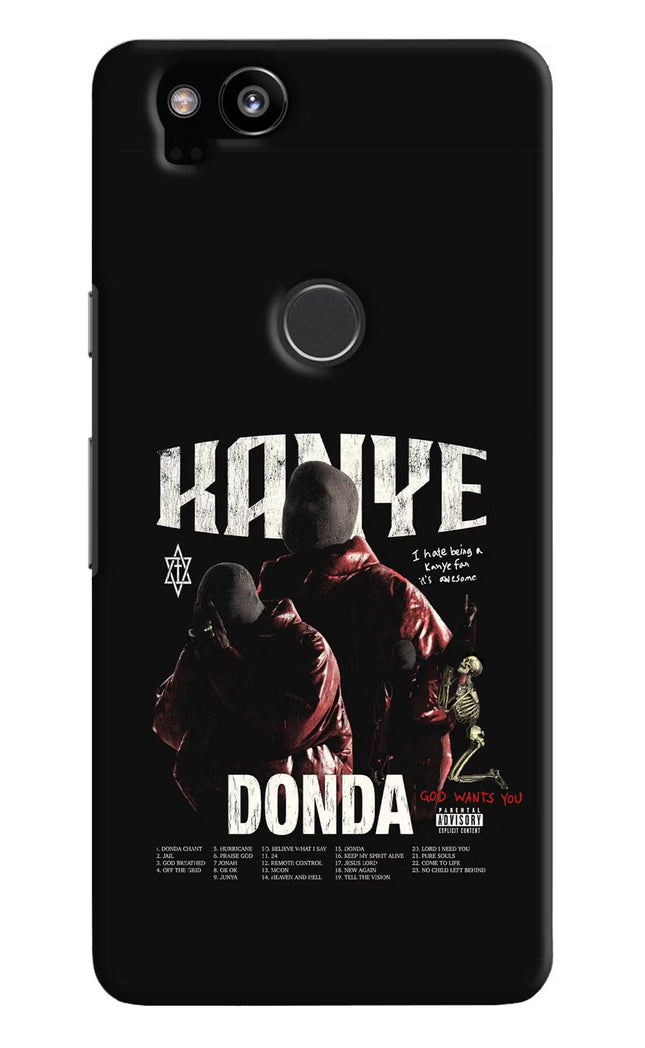 Donda Kanye West Google Pixel 2 Hard Case Back Cover by Casekaro