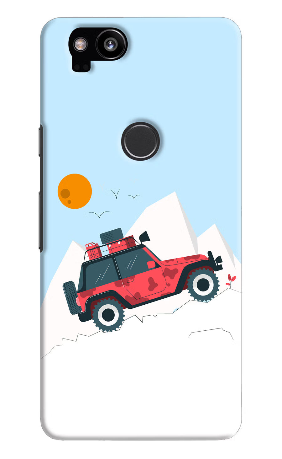 Mountain Trail Beast Google Pixel 2 Back Cover, Hard case