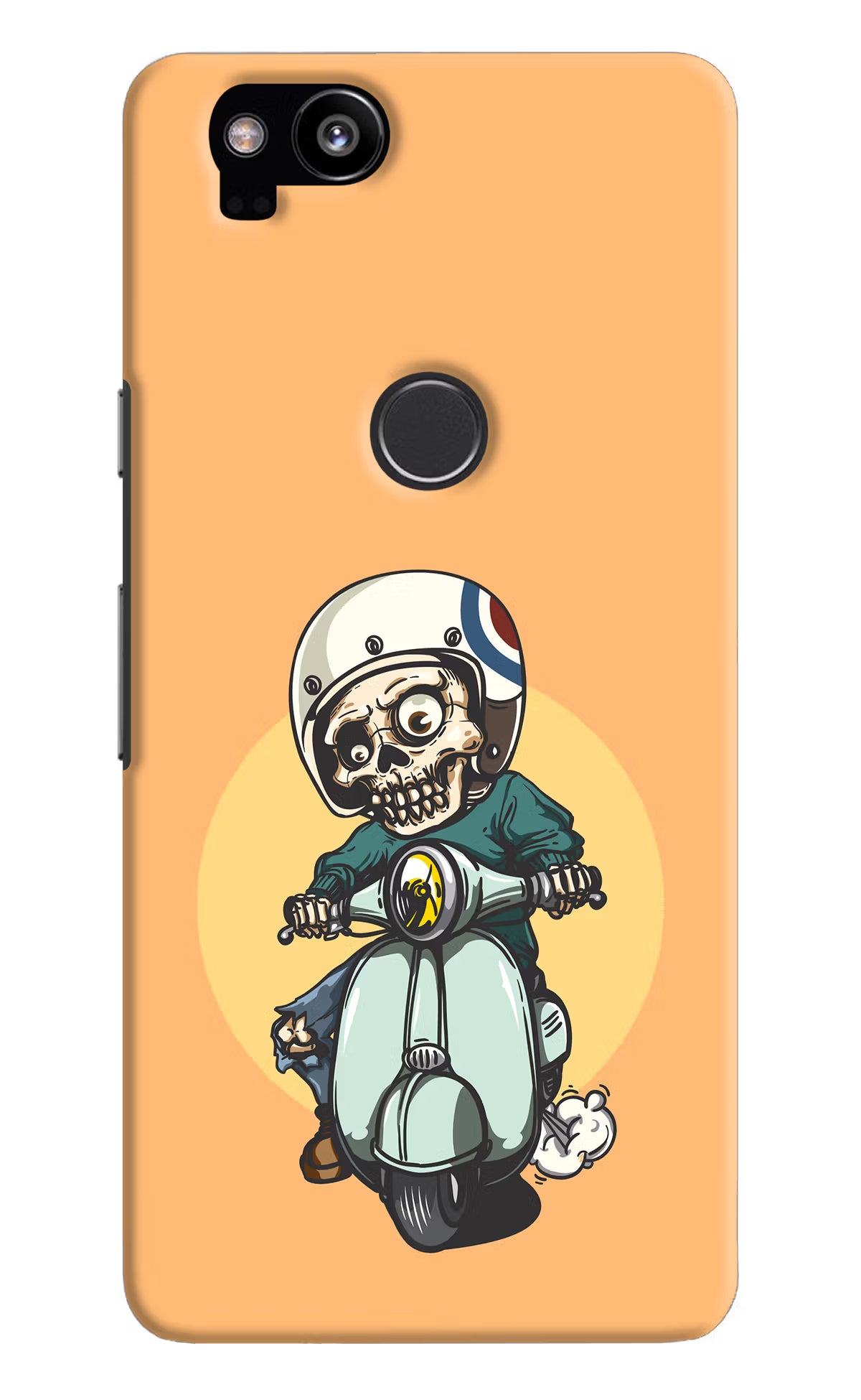 Undead Biker Google Pixel 2 Hard Case Back Cover by Casekaro