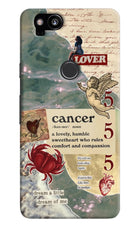 Cancer Zodiac Google Pixel 2 Hard Case Back Cover by Casekaro