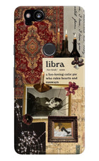 Libra Zodiac Google Pixel 2 Hard Case Back Cover by Casekaro