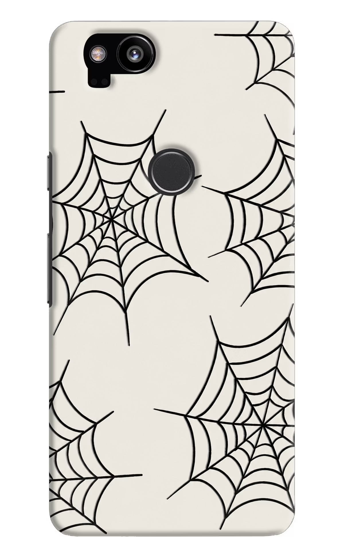 Spider Web Google Pixel 2 Hard Case Back Cover by Casekaro