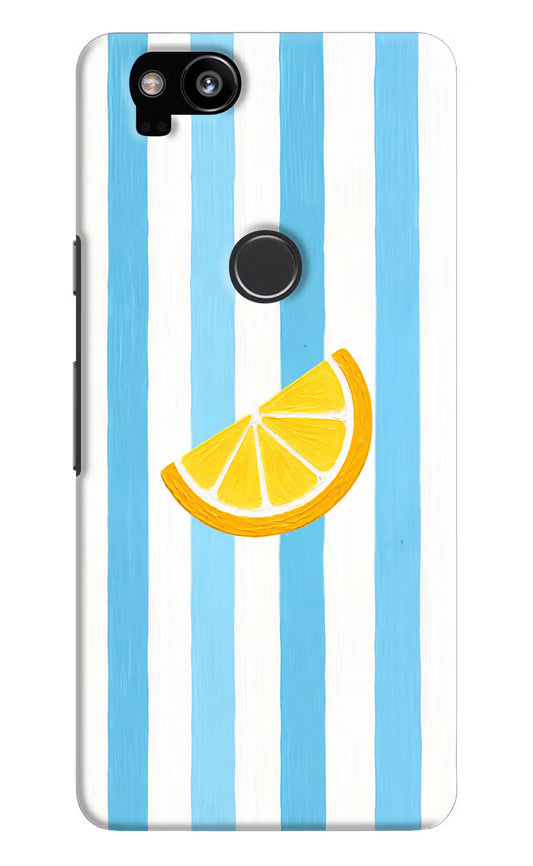 Summer Lemon Google Pixel 2 Hard Case Back Cover by Casekaro