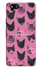 Pink Cats Google Pixel 2 Hard Case Back Cover by Casekaro