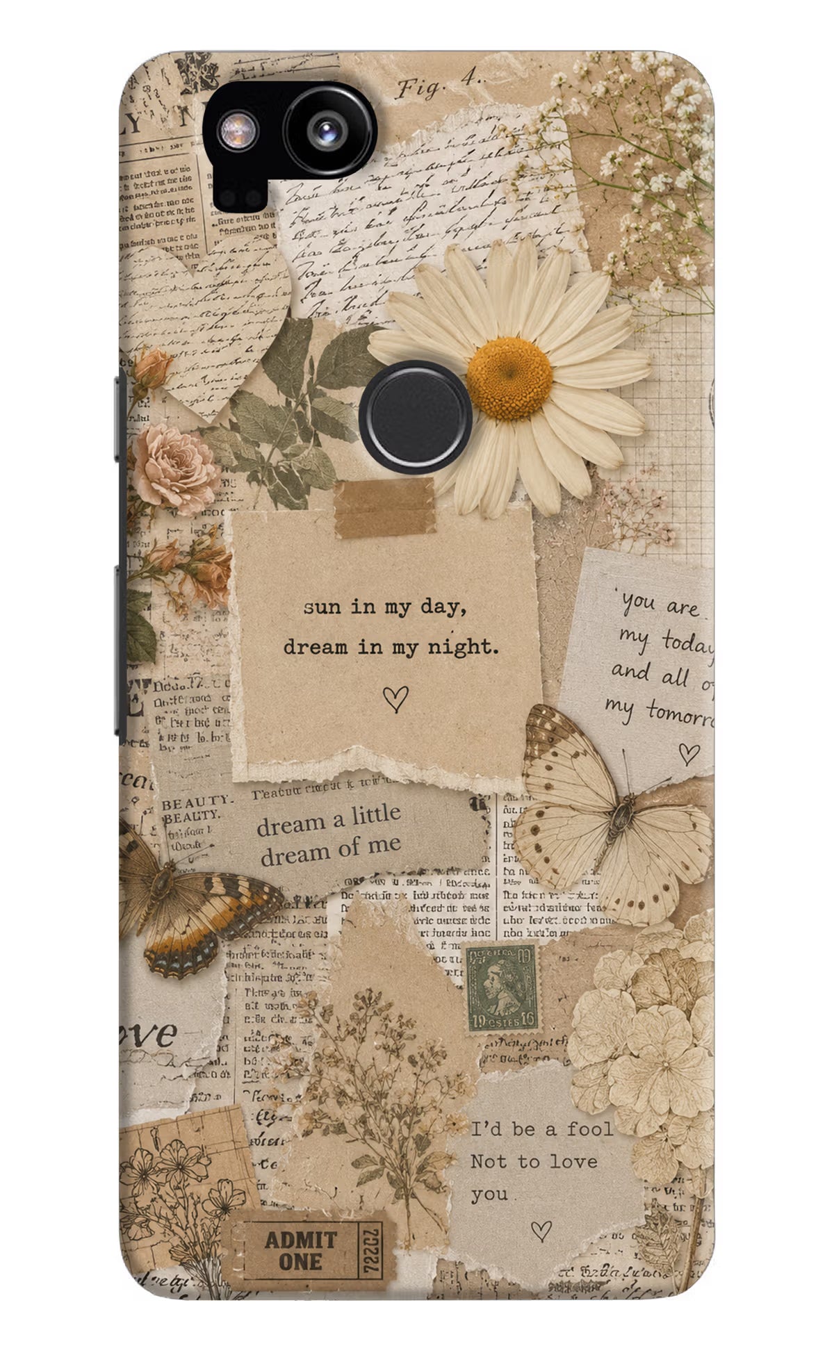 Vintage case Google Pixel 2 Back Cover