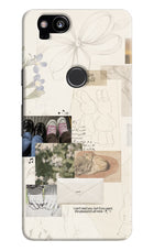 Soft Aesthetic Google Pixel 2 Hard Case Back Cover by Casekaro