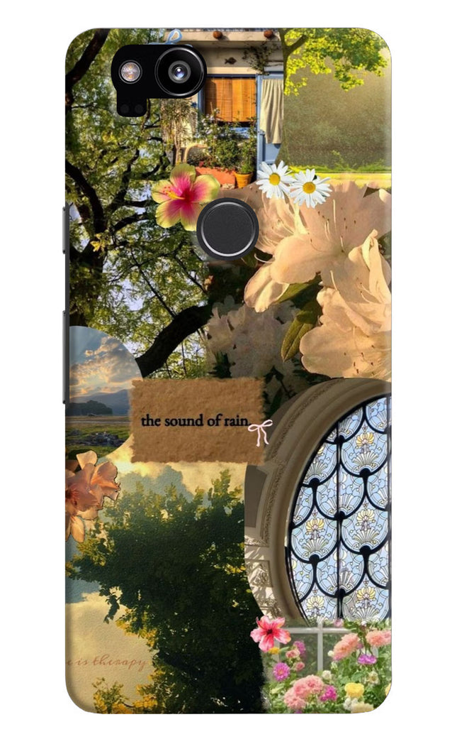 Rain Google Pixel 2 Hard Case Back Cover by Casekaro