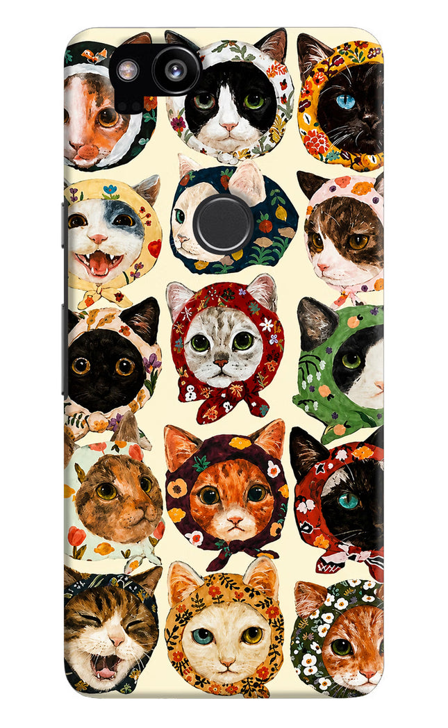Cool Cat Google Pixel 2 Hard Case Back Cover by Casekaro