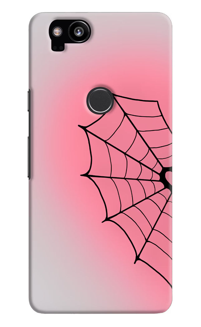 Pink Web Google Pixel 2 Hard Case Back Cover by Casekaro