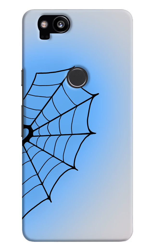 Blue Web Google Pixel 2 Hard Case Back Cover by Casekaro