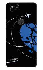 Love Orbit Google Pixel 2 Hard Case Back Cover by Casekaro