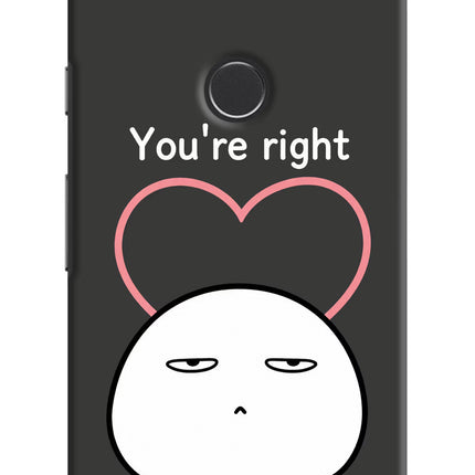 You're Right Google Pixel 2 Hard Case Back Cover by Casekaro