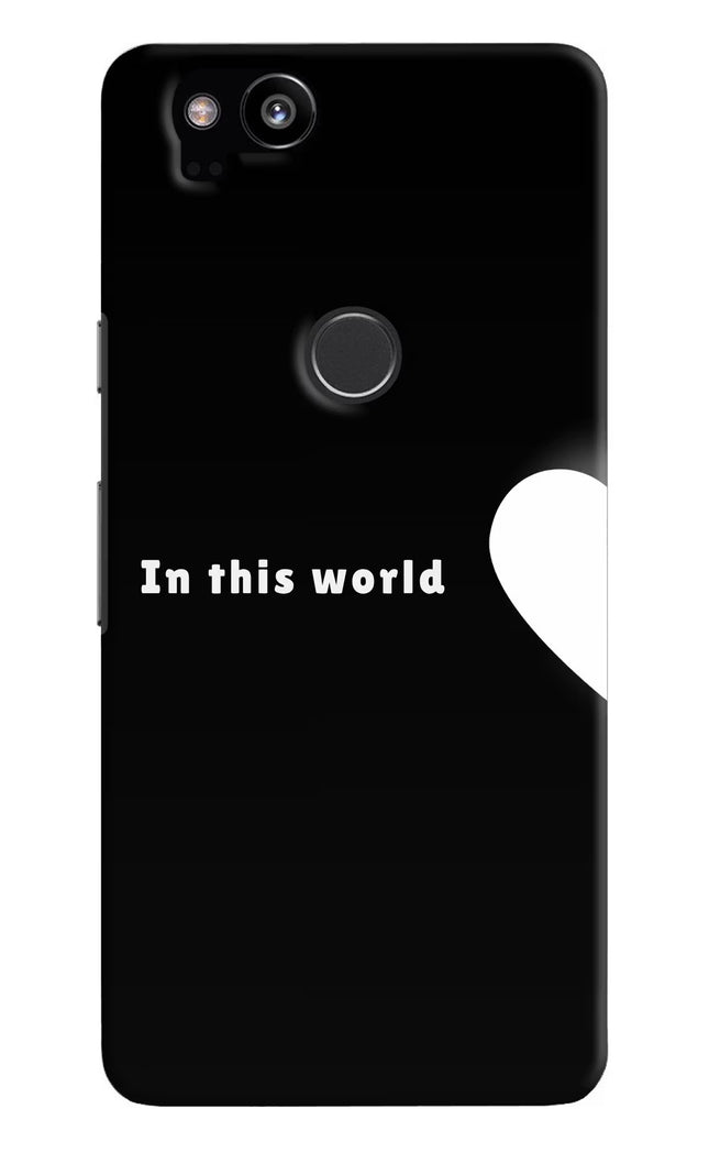 This World Google Pixel 2 Hard Case Back Cover by Casekaro
